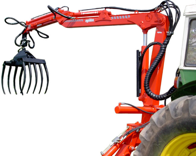 grúa agrícola para tractor